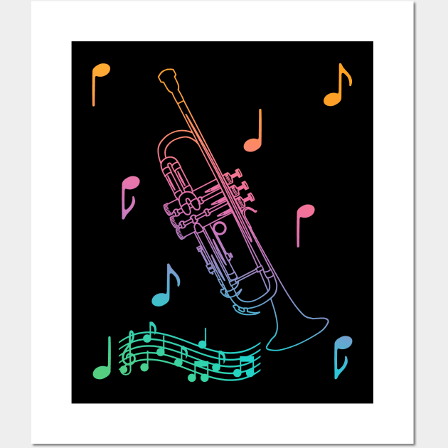 Musical Trumpet Wall Art by AngelFlame